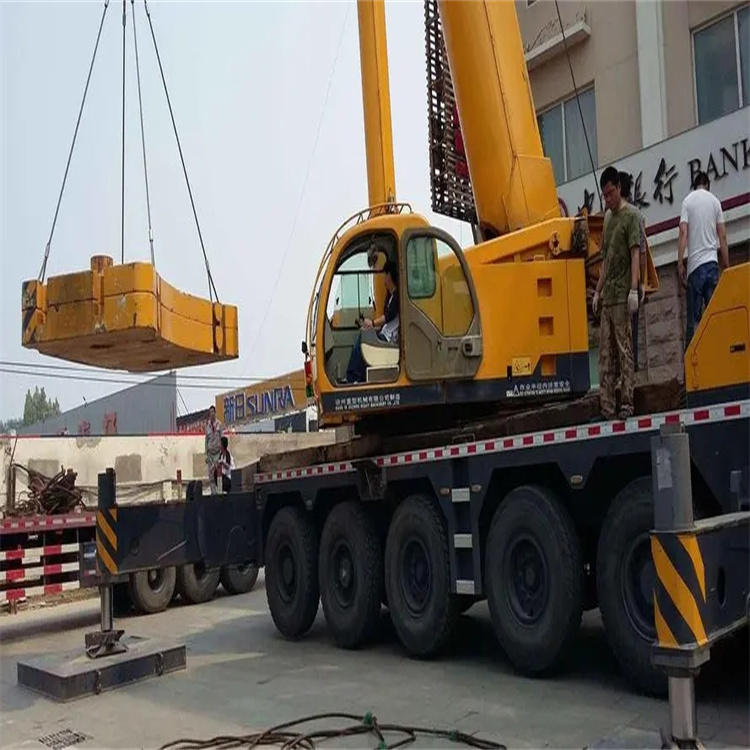 和乐镇当地吊车出租|机器吊装|75吨|工厂搬迁服务